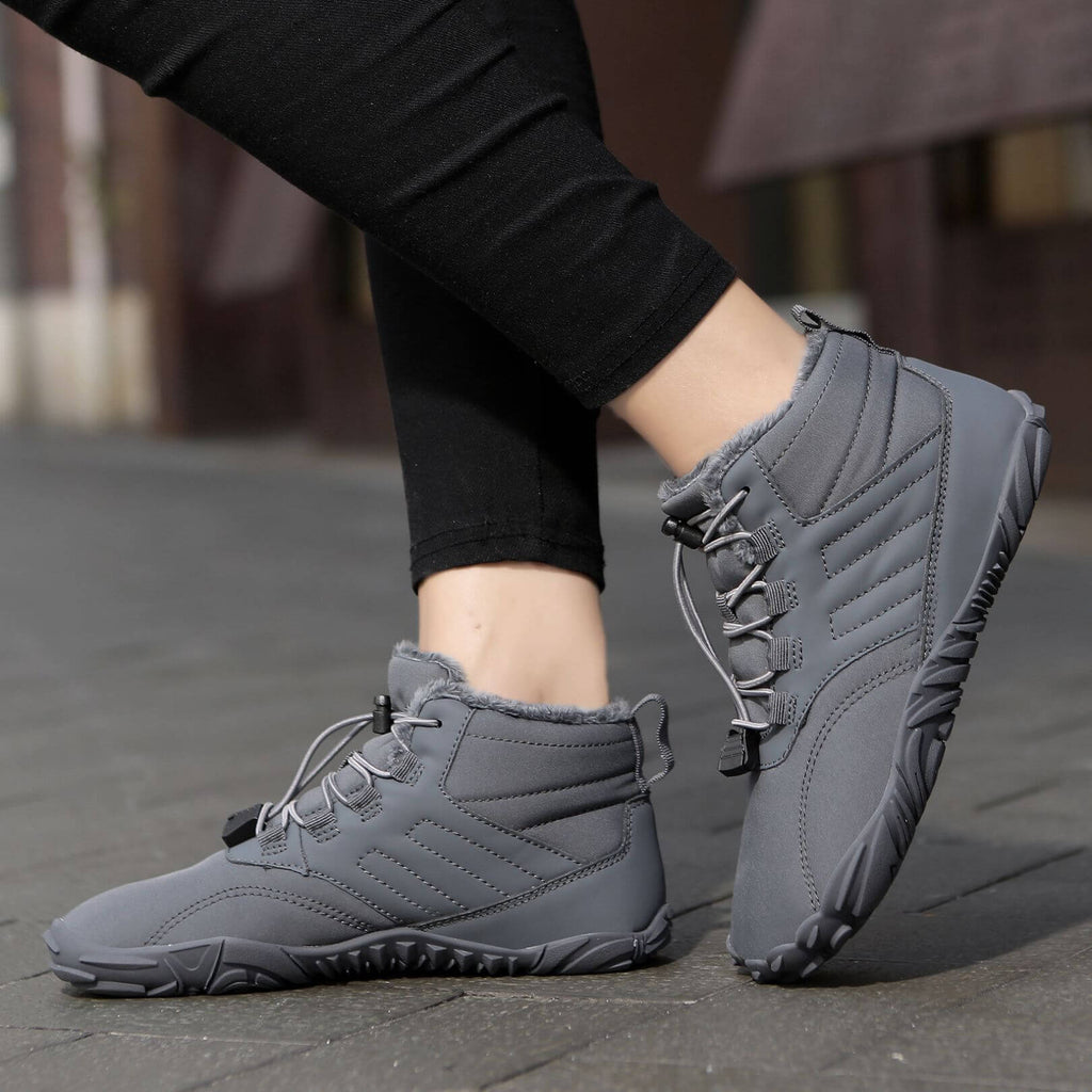Chaussures pieds nus d'hiver imperméables, doublure polaire