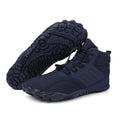 Chaussures pieds nus d'hiver imperméables, doublure polaire, bleu foncé