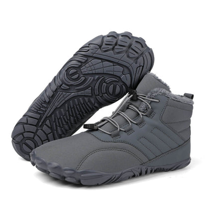 Chaussures pieds nus d'hiver imperméables, doublure polaire
