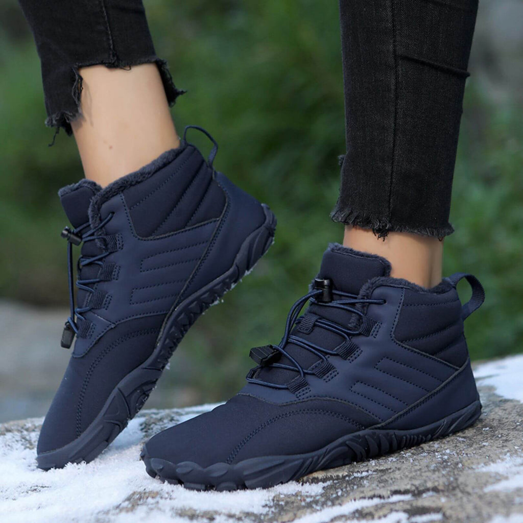 Chaussures pieds nus d'hiver imperméables, doublure polaire