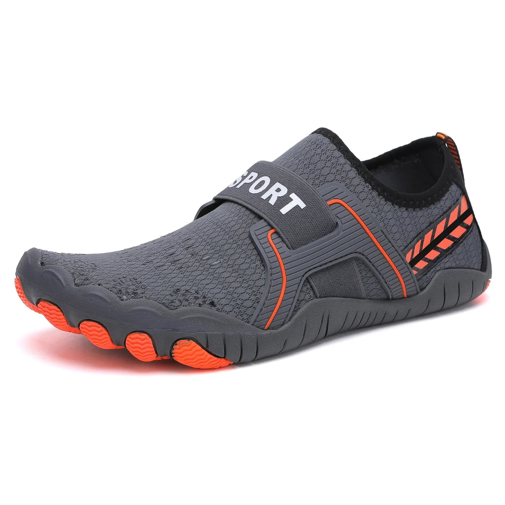 Chaussures pieds nus mixtes, tige en maille, du 35 au 46, gris