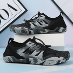 Chaussures pieds nus homme à lacets, bicolores, du 37 au 44, noir et blanc