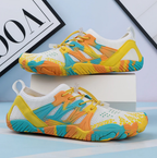 Chaussures pieds nus homme à lacets, bicolores, du 37 au 44, jaune et bleu