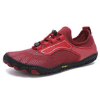 Chaussures pieds nus mixtes à enfiler, semelle en caoutchouc, blanc