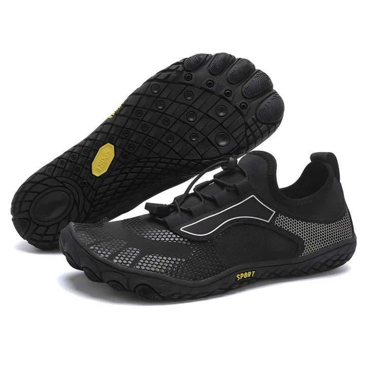 Chaussures pieds nus mixtes à enfiler, semelle en caoutchouc