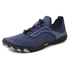 Chaussures pieds nus mixtes à enfiler, semelle en caoutchouc, bleu