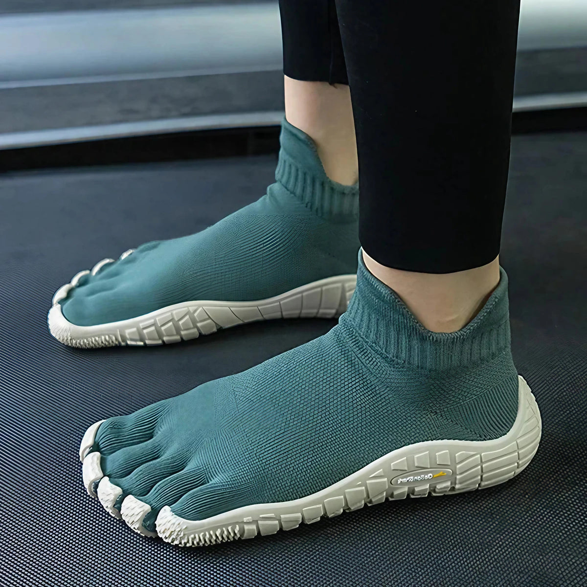 Chaussures pieds nus unisexe légères, semelle en caoutchouc souple, vert