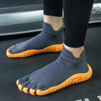 Chaussures pieds nus unisexe légères, semelle en caoutchouc souple, gris
