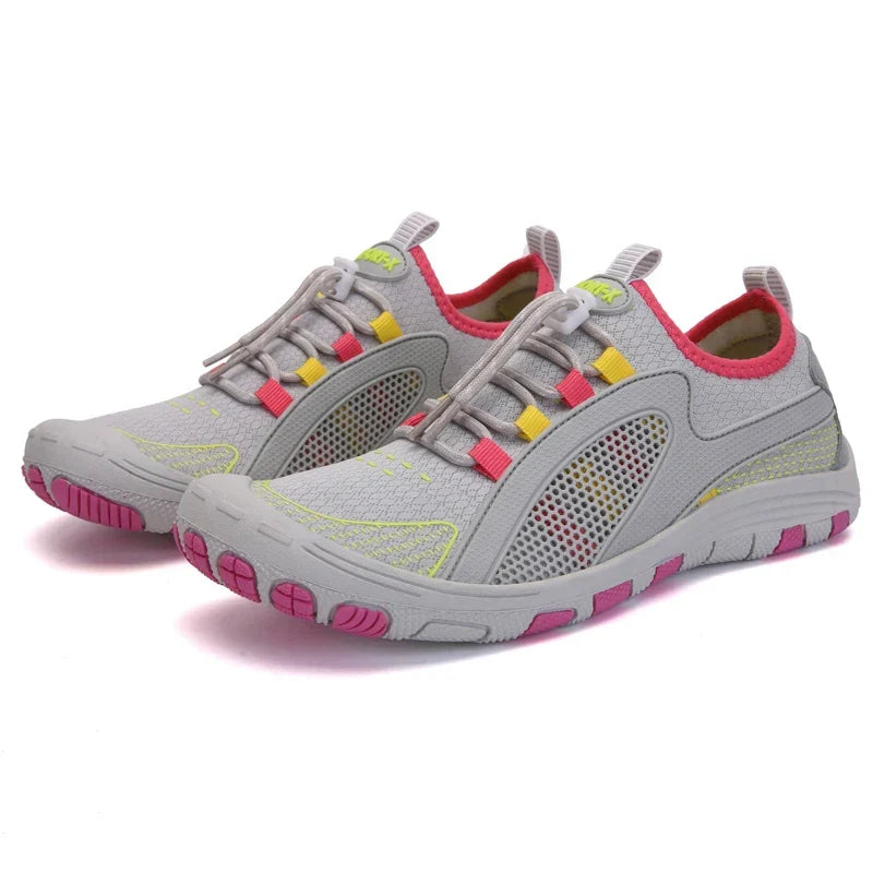 Chaussures pieds nus unisexe en maille, six coloris, 35 au 47, gris
