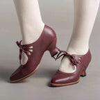Chaussures rétro femme à petit talon, cinq coloris, du 35 au 42