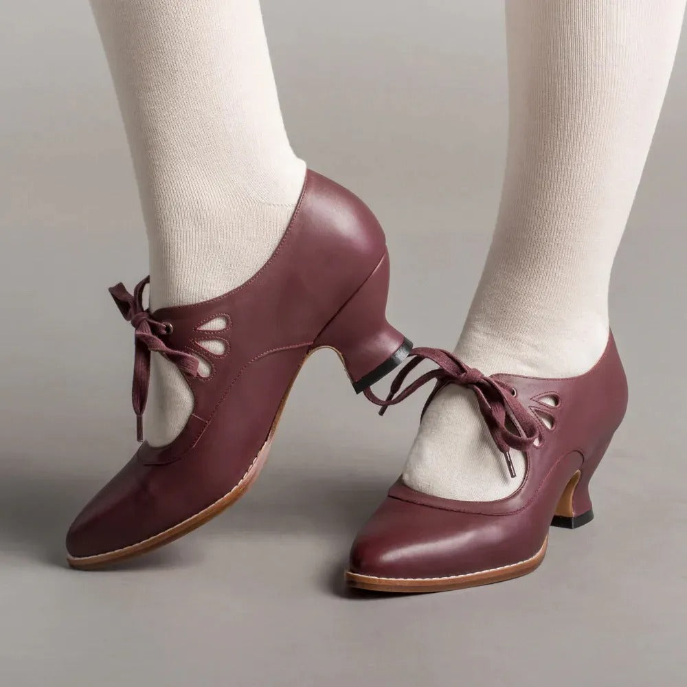 Chaussures rétro femme à petit talon, cinq coloris, du 35 au 42