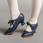 Chaussures rétro femme à petit talon, cinq coloris, du 35 au 42