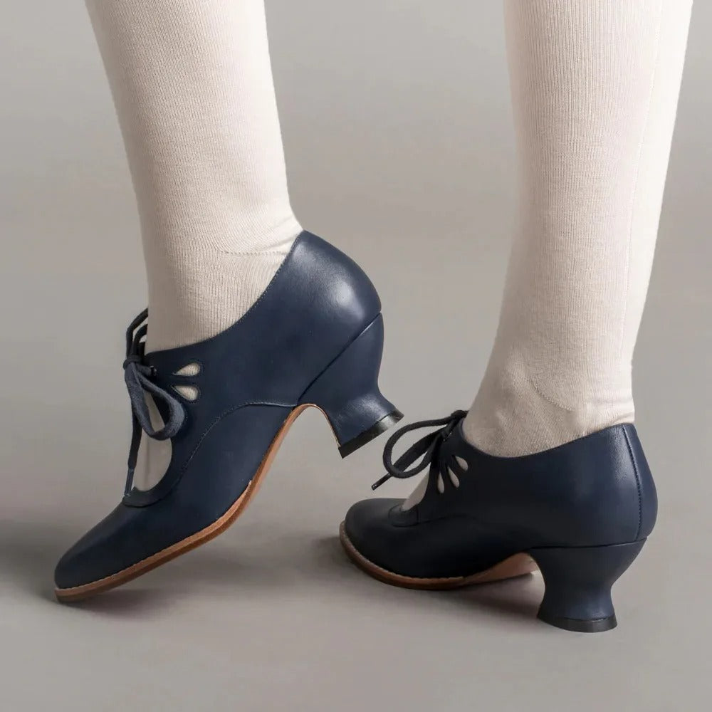 Chaussures rétro femme à petit talon, cinq coloris, du 35 au 42