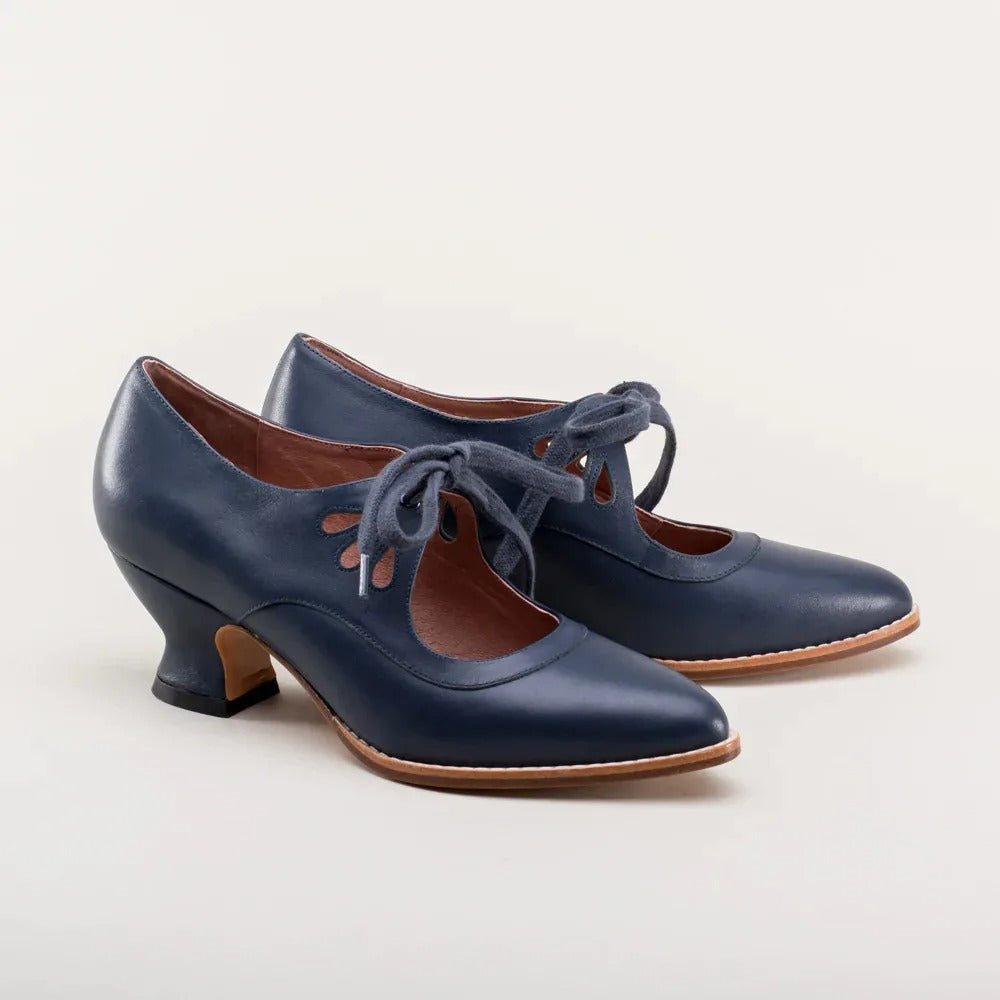 Chaussures rétro femme à petit talon, cinq coloris, du 35 au 42