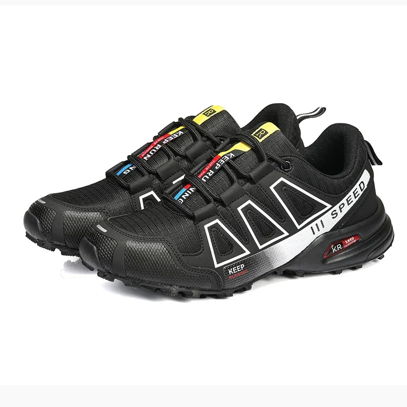 Chaussures orthopédiques de marche homme, semelle amortissante, noir