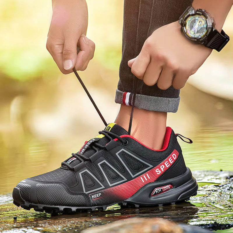 Chaussures orthopédiques de marche homme, semelle amortissante