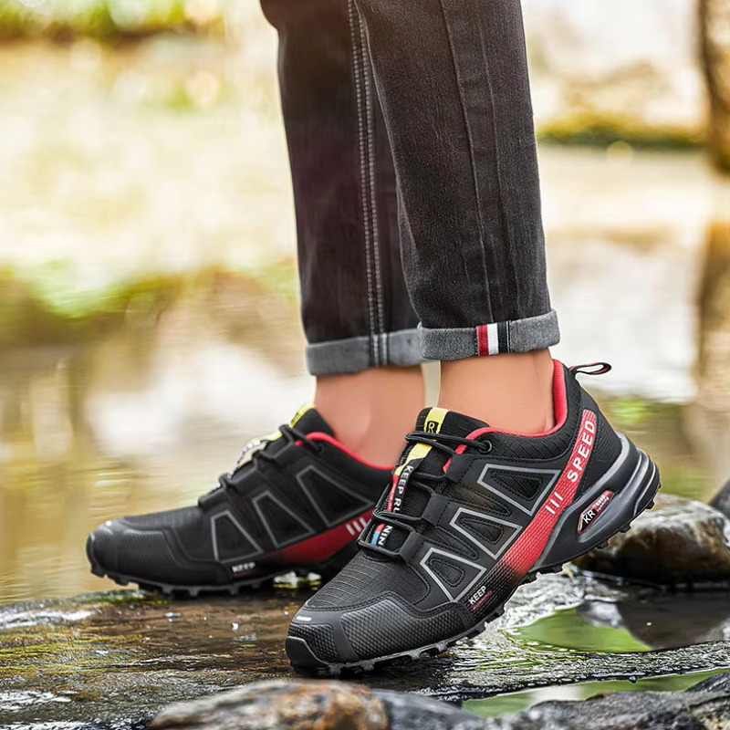 Chaussures orthopédiques de marche homme, semelle amortissante