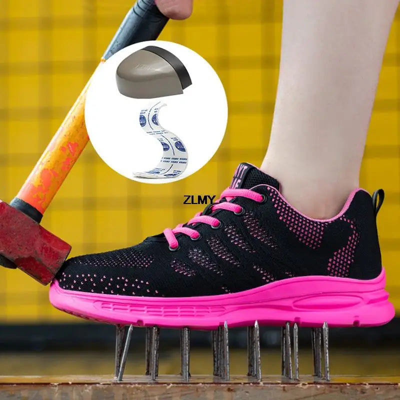 Chaussures de sécurité femme légères, embout en acier