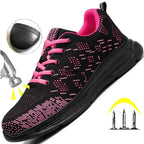 Chaussures de sécurité femme légères, embout en acier