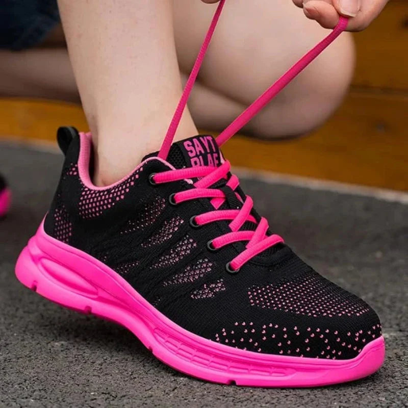 Chaussures de sécurité femme légères, embout en acier