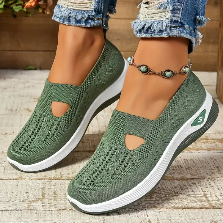 Chaussures confortables femme à enfiler, légères, neuf coloris