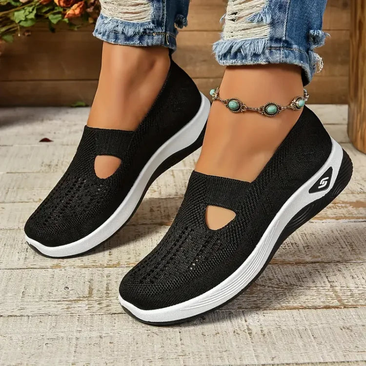 Chaussures confortables femme à enfiler, légères, neuf coloris