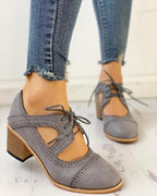 Chaussures à talons vintage femme, beige ou gris, du 35 au 43
