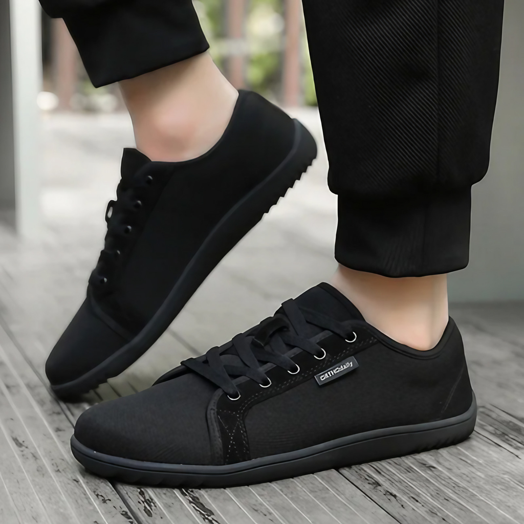 Chaussures zéro drop mixtes à chaussant large et lacets