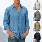 Chemise homme boutonnée coupe classique, cinq coloris