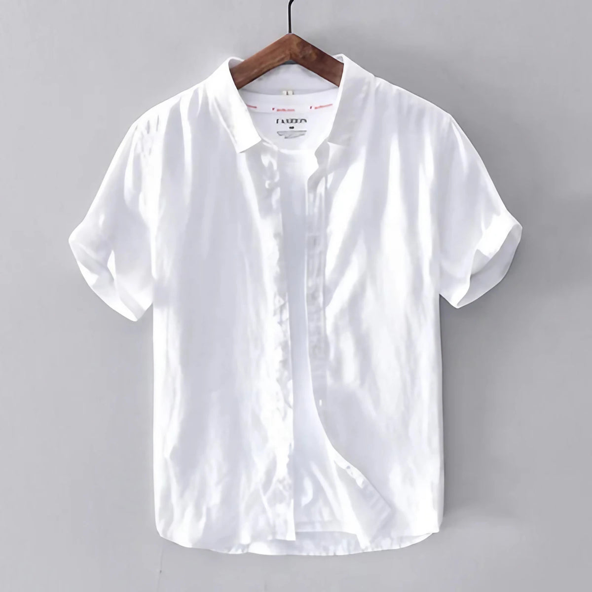 Chemise homme décontractée à col classique, sept coloris, blanc