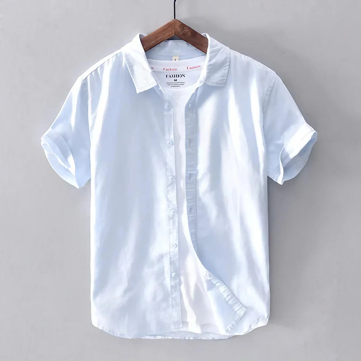 Chemise homme décontractée à col classique, sept coloris, bleu ciel