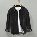 Chemise en jean homme, coupe classique, du XS au 2XL, noir 2