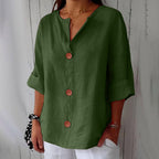 Chemise femme d'été coupe fluide, onze coloris, du S au 5XL, vert