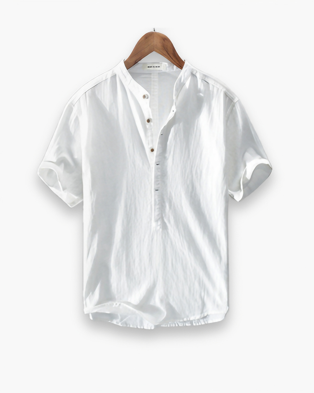 Chemise homme à manches courtes pour l'été, trois coloris, blanc