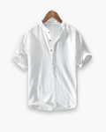 Chemise homme à manches courtes pour l'été, trois coloris, blanc