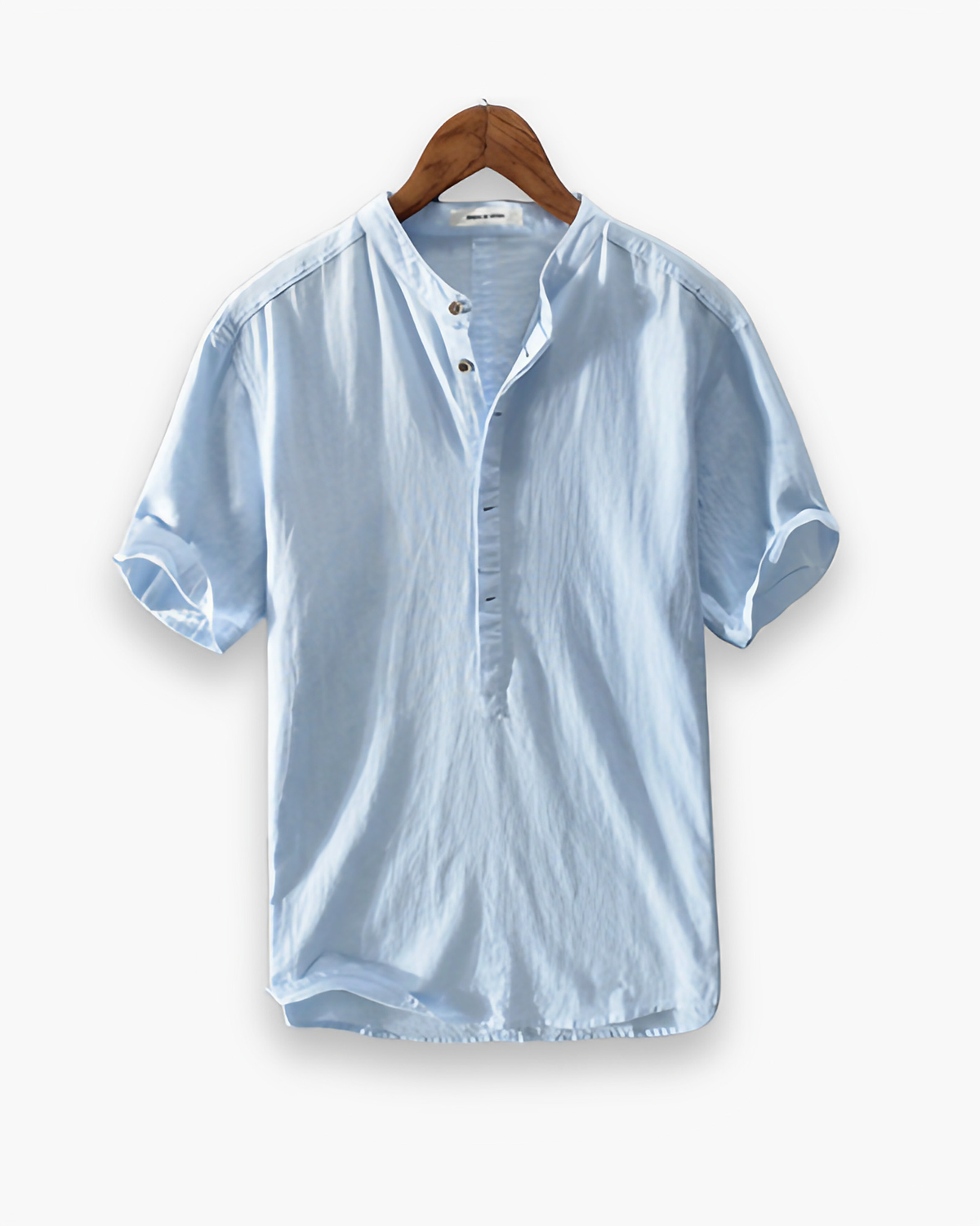 Chemise homme à manches courtes pour l'été, trois coloris, bleu clair