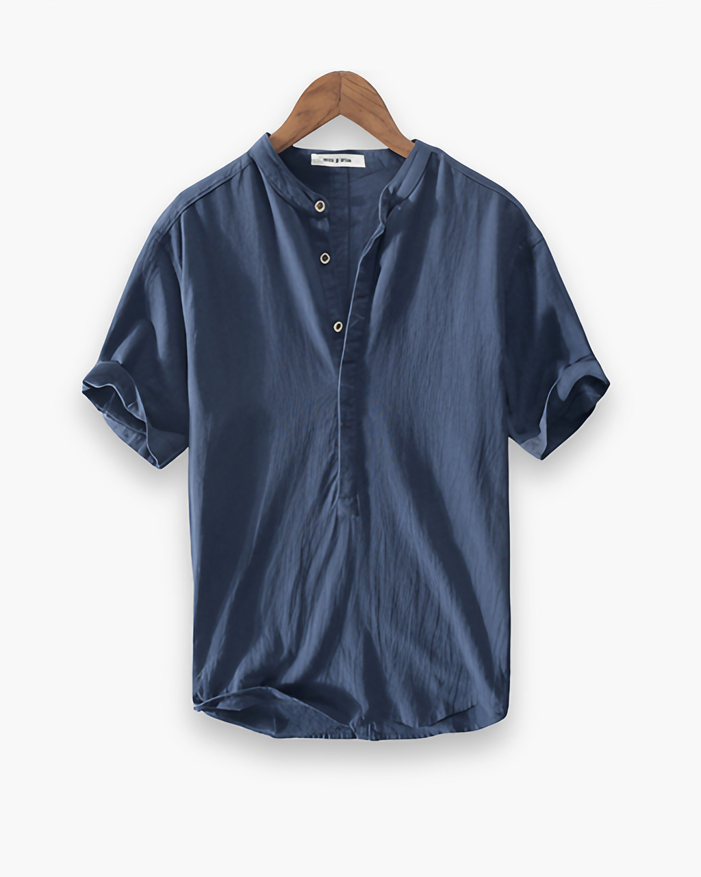 Chemise homme à manches courtes pour l'été, trois coloris, bleu foncé