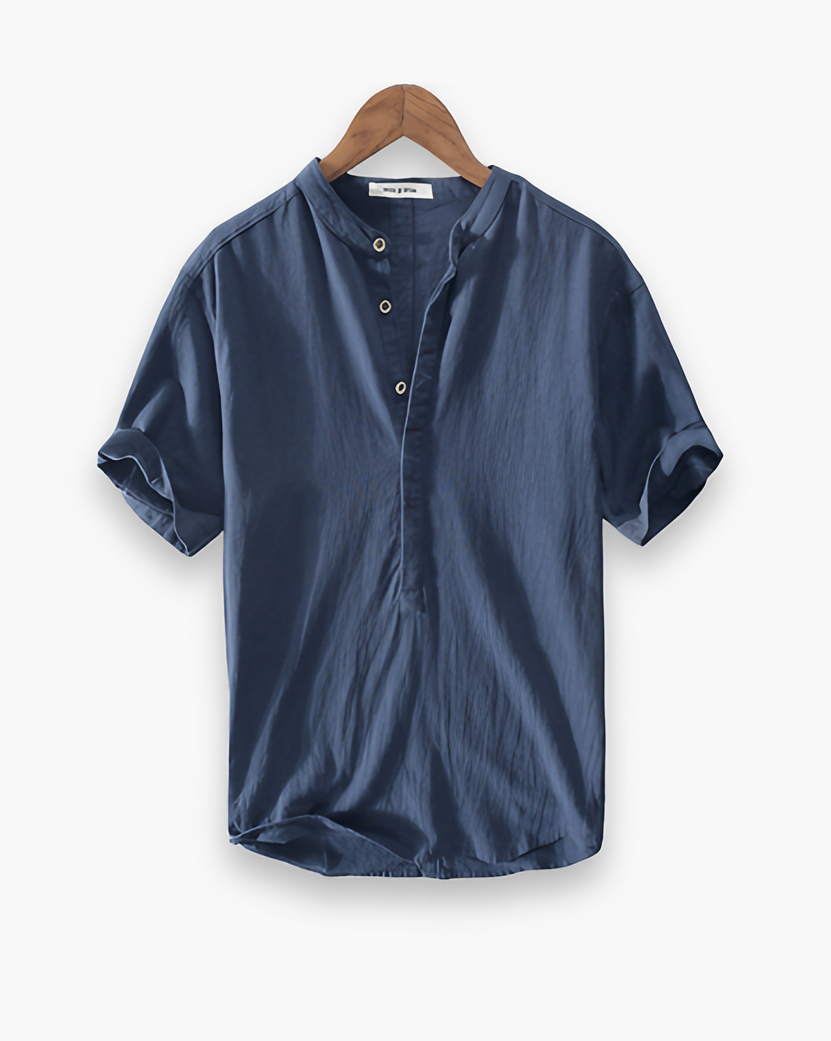 Chemise homme à manches courtes pour l'été, trois coloris, bleu foncé