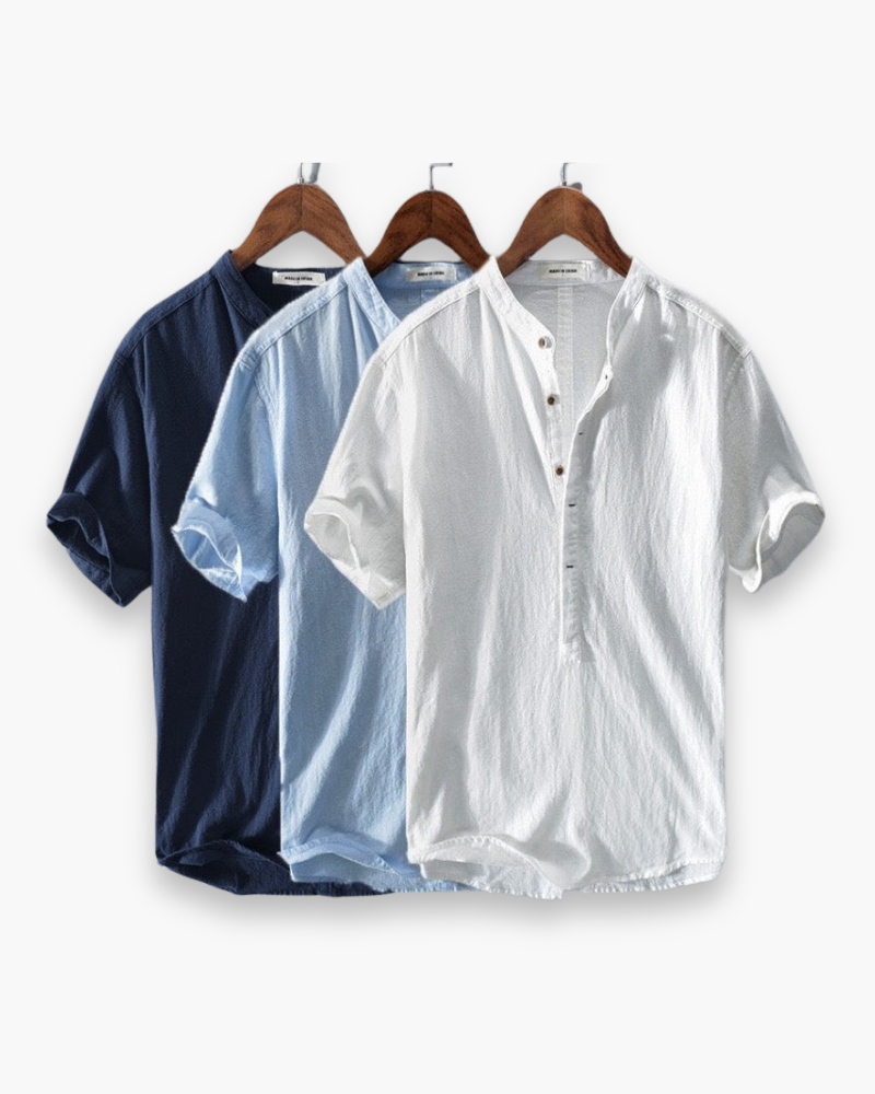 Chemise homme à manches courtes pour l'été, trois coloris