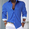 Chemise homme décontractée, trois coloris, du S au 3XL, bleu