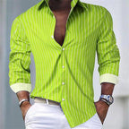 Chemise homme décontractée, trois coloris, du S au 3XL, vert