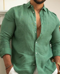 Chemise homme habillée, cinq coloris, du XS au 3XL, vert