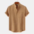 Chemise homme légère, kaki, noir, vert ou marron, du S au 2XL, kaki