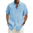 Chemise homme à manches courtes, légère, du S au 5XL
