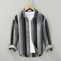 Chemise homme à rayures verticales, trois coloris, noir