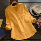 Chemise femme ample et légère, sept coloris, du XS au 3XL, jaune