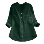 Chemise femme ample et légère, sept coloris, du XS au 3XL, vert