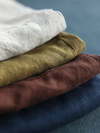 Chemise femme à manches longues et boutons à revers
