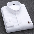 Chemise rayée femme brodée sur la poitrine, du XS au 4XL, blanc