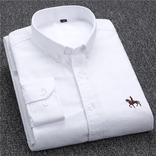 Chemise rayée femme brodée sur la poitrine, du XS au 4XL, blanc
